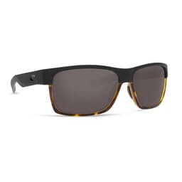 Costa Half Moon Matte Black/Shiny Tortoise Frame Sunglasses w/ Gray 580P Lenses HFM-181-OGP