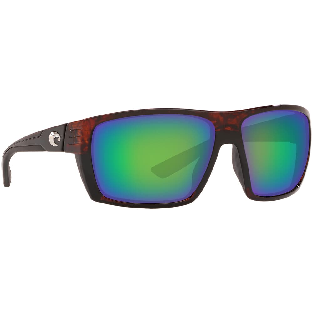 Costa Hamlin Tortoise Frame Sunglasses w/ Green Mirror 580P Lenses HL-10-OGMP