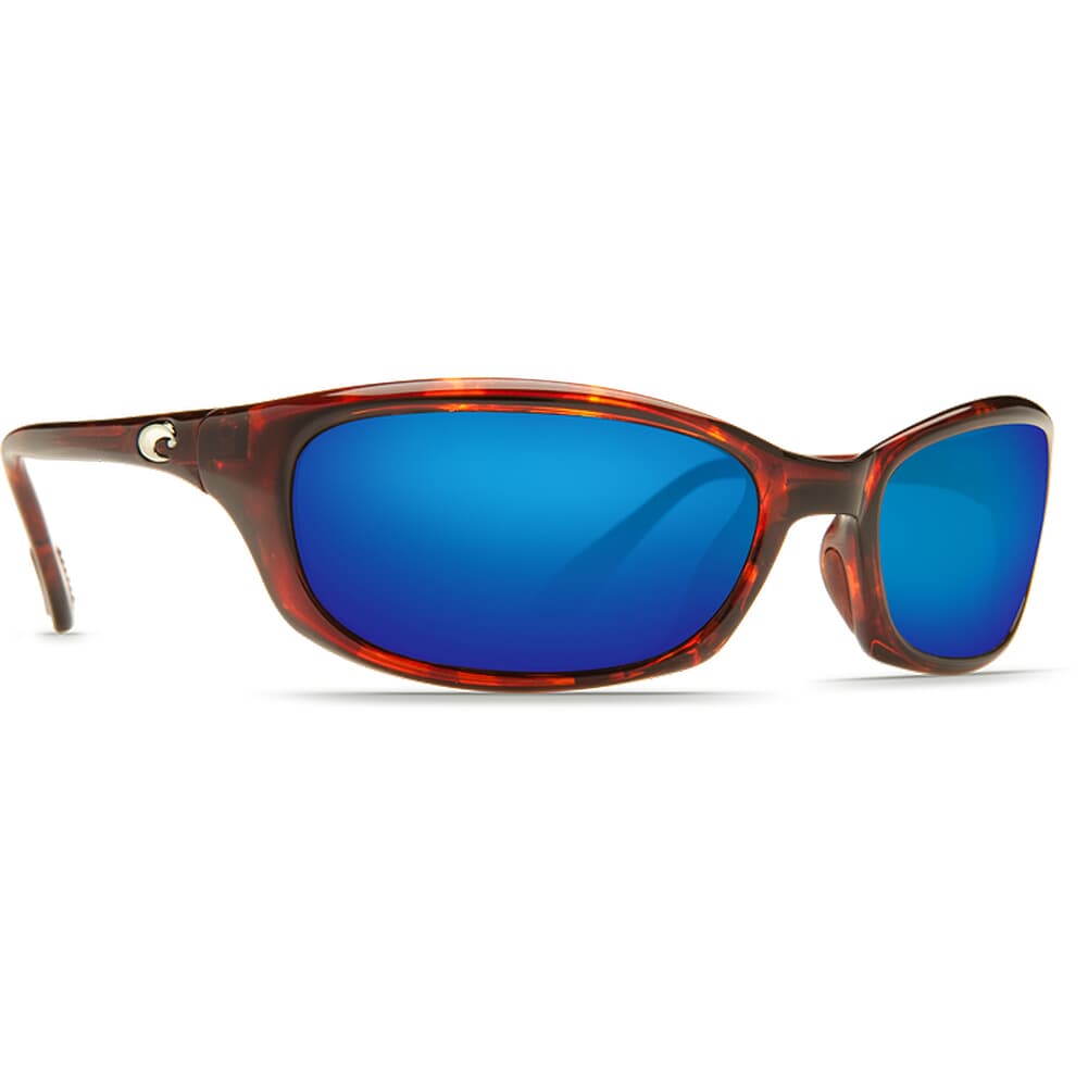 Costa Harpoon Tortoise Frame Sunglasses w/ Blue Mirror 580G Lenses HR-10-OBMGLP