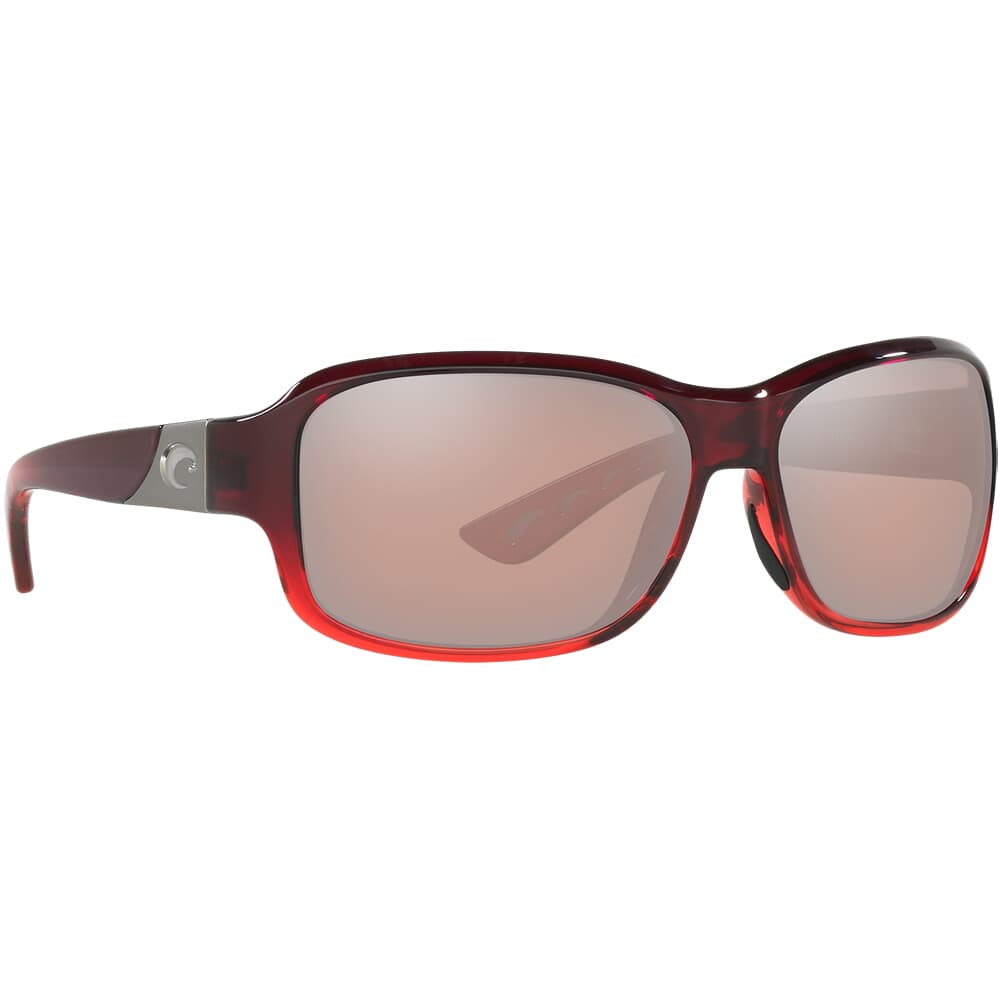 Costa Inlet Pomegranate Fade Frame Sunglasses w/ Copper Silver Mirror 580P Lenses IT-48-OSCP