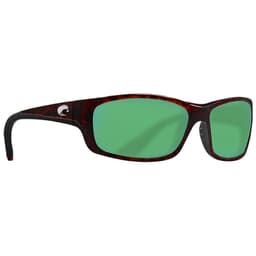 Costa Jose Tortoise Frame Sunglasses w/ Green Mirror 580P Lenses JO-10-OGMP