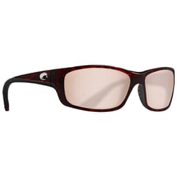 Costa Jose Tortoise Frame Sunglasses w/ Copper Silver Mirror 580G Lenses JO-10-OSCGLP