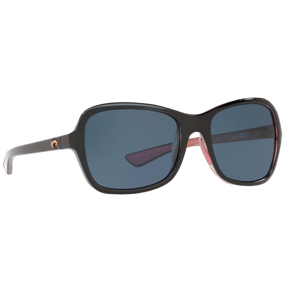 Costa Kare Shiny Black Hibiscus Frame Sunglasses KAR-132