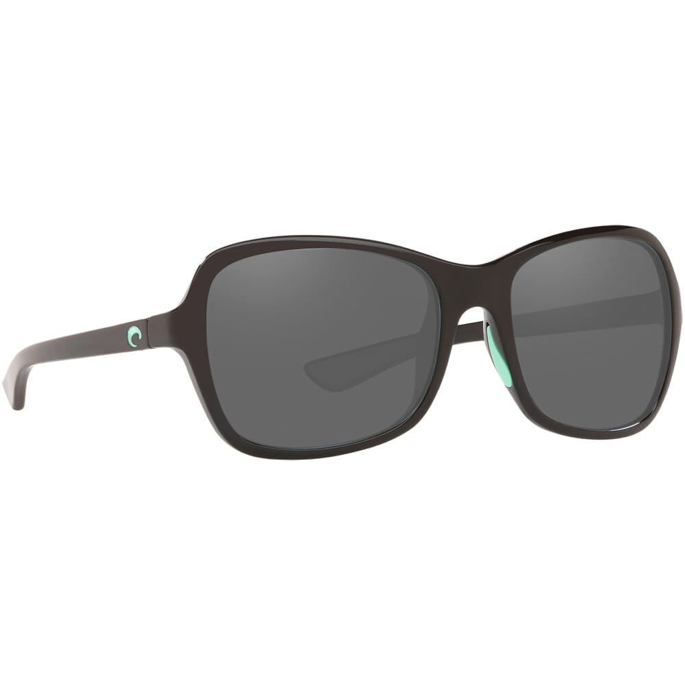 Costa Kare Shiny Black w/Mint Logos Frame Sunglasses KAR-203