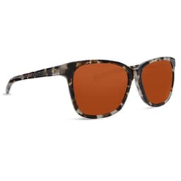 Costa May Shiny Tiger Cowrie Frame Sunglasses w/ Copper 580G Lenses MAY-210-OCGLP