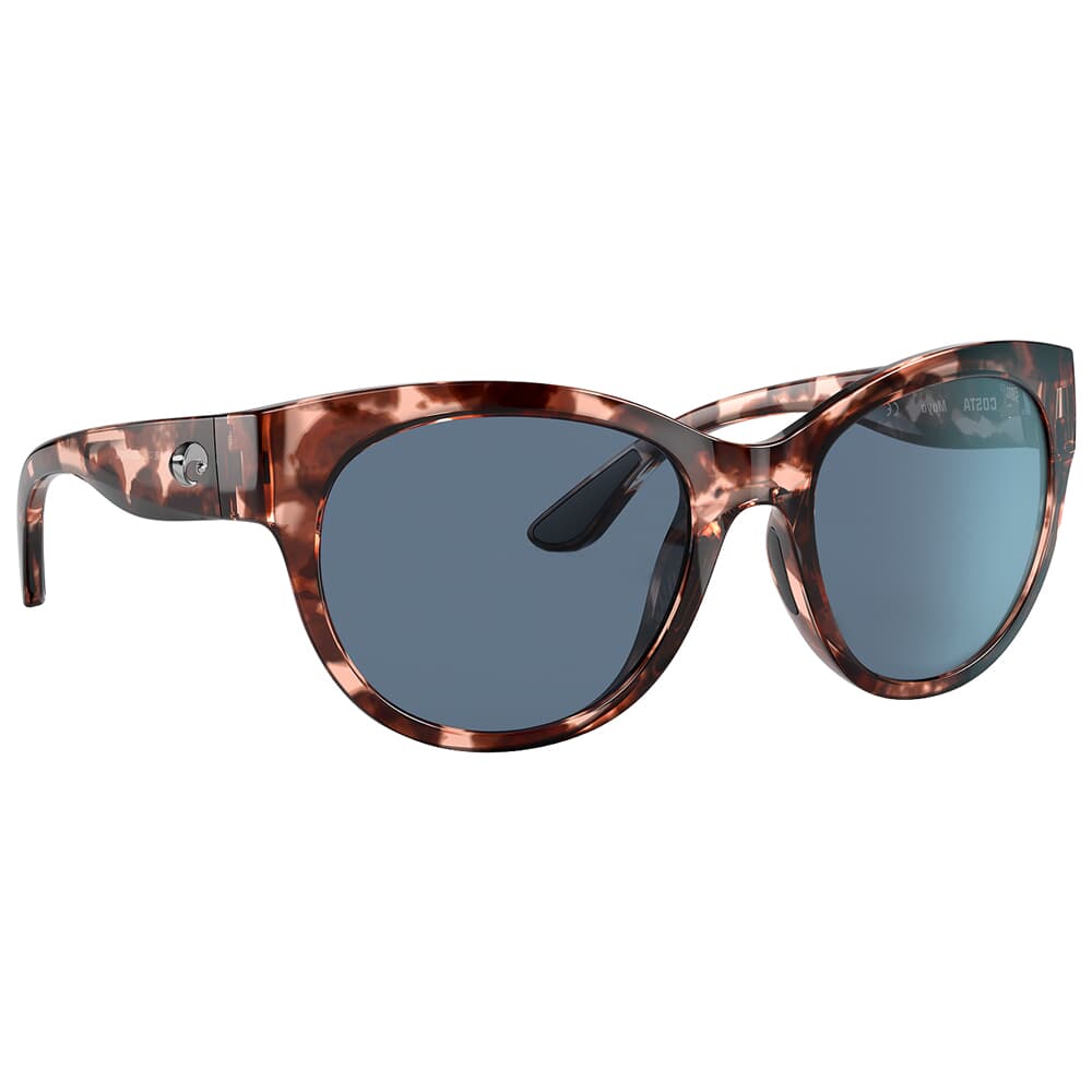 Costa Maya Shiny Coral Tortoise Sunglasses w/ Gray 580P Lenses 06S9011-90110255