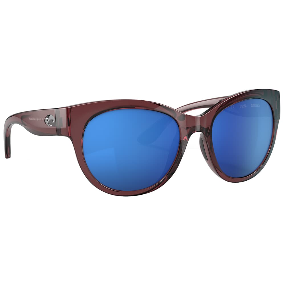 Costa Maya Shiny Urchin Crystal Sunglasses w/ Blue Mirror 580P Lenses 06S9011-90110655