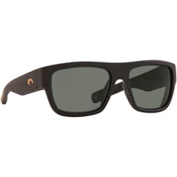 Costa Sampan Matte Black Ultra Frame Sunglasses w/ Gray 580P Lenses MH1-187-OGP