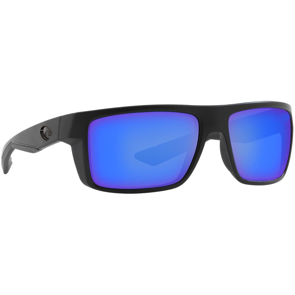 Costa Motu Blackout Frame Sunglasses w/ Blue Mirror 580P Lenses MTU-01-OBMP