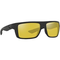 Costa Motu Blackout Frame Sunglasses w/ Sunrise Silver Mirror 580G Lenses MTU-01-OSSGLP