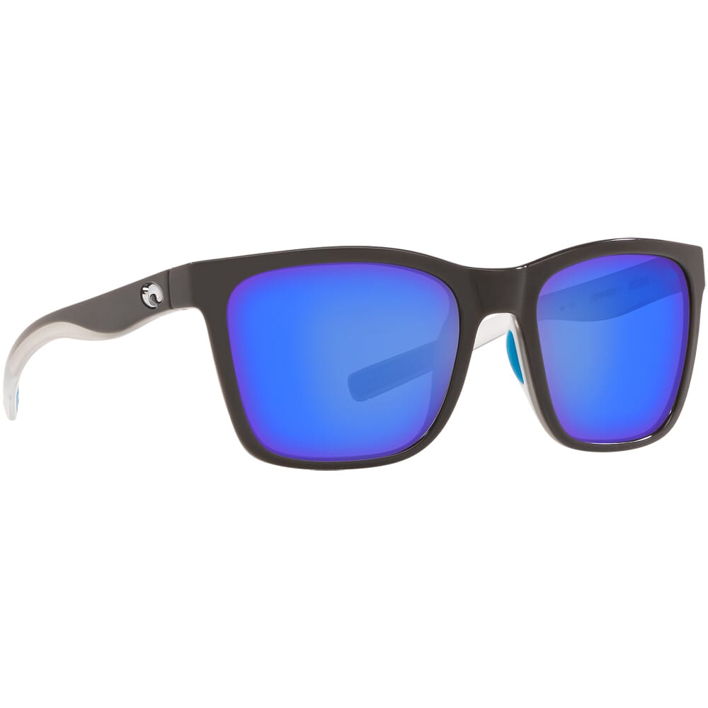 Costa Panga OCEARCH SHINY WHITE SHARK Sunglasses w/ Blue Mirror 580P Lenses PAG-225OC-OBMP