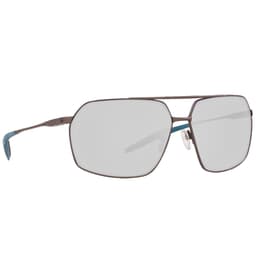 Costa Pilothouse Matte Dark Gunmetal + Deep Blue/Black Frame Sunglasses w/ Gray Silver Mirror 580P Lenses PLH-247-OSGP