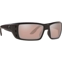 Costa Permit Blackout Frame Sunglasses w/ Copper Silver Mirror 580G Lenses PT-01-OSCGLP
