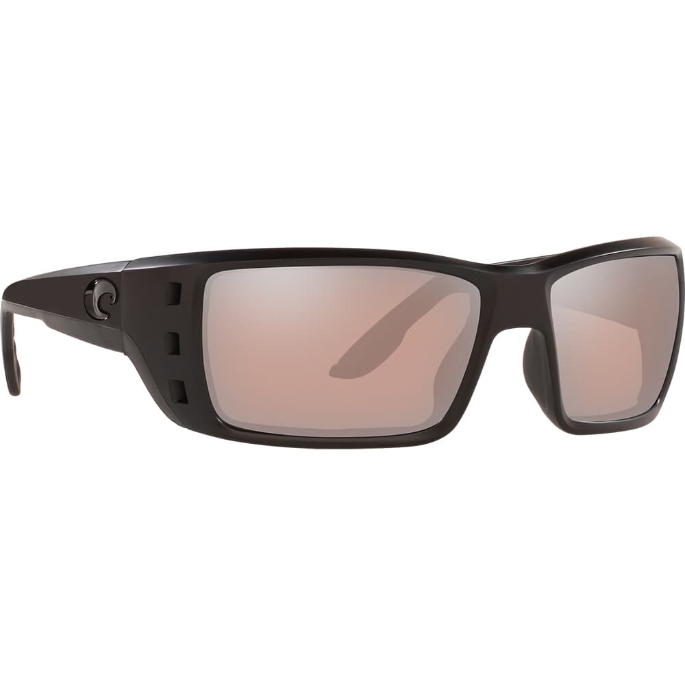 Costa Permit Blackout Frame Sunglasses w/ Copper Silver Mirror 580G Lenses PT-01-OSCGLP