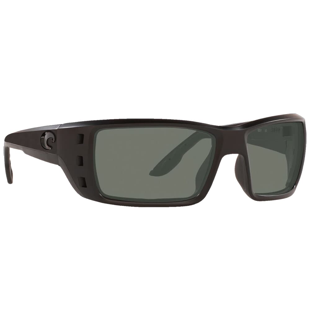 Costa Permit Blackout Frame Sunglasses w/ Gray 580G Lenses PT-01-OGGLP