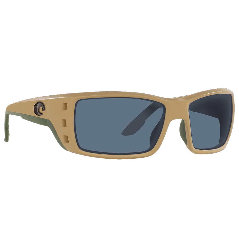 Costa Permit Sand Frame Sunglasses w/ Gray 580P Lenses PT-248-OGP