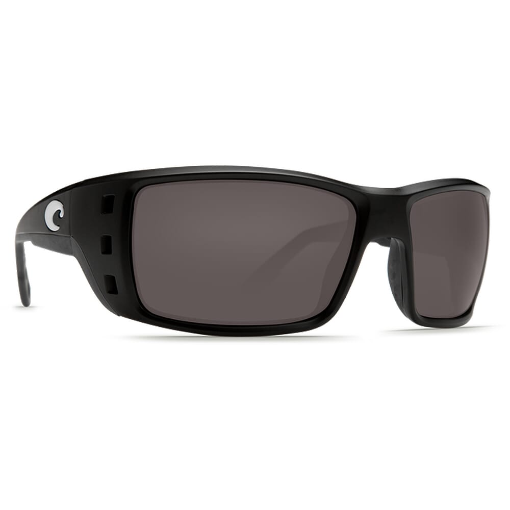 Costa Permit Matte Black Frame Sunglasses w/ Gray 580P Lenses PT-11-OGP
