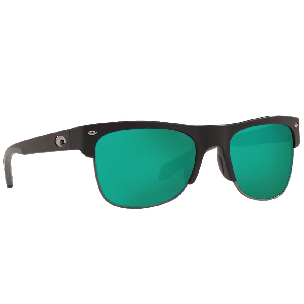 Costa Pawley's Matte Black Frame Sunglasses w/ Green Mirror 580G Lenses PW-11-OGMGLP