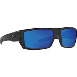 Costa Rafael Blackout Frame Sunglasses w/ Blue Mirror 580G Lenses RFL-01-OBMGLP