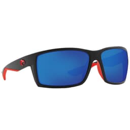 Costa Reefton Race Black Frame Sunglasses w/ Blue Mirror 580G Lenses RFT-197-OBMGLP