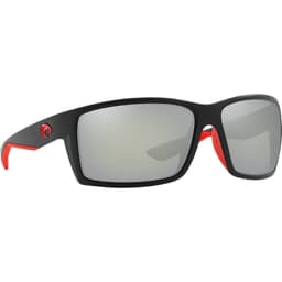 Costa Reefton Race Black Frame Sunglasses w/ Gray Silver Mirror 580P Lenses RFT-197-OSGP