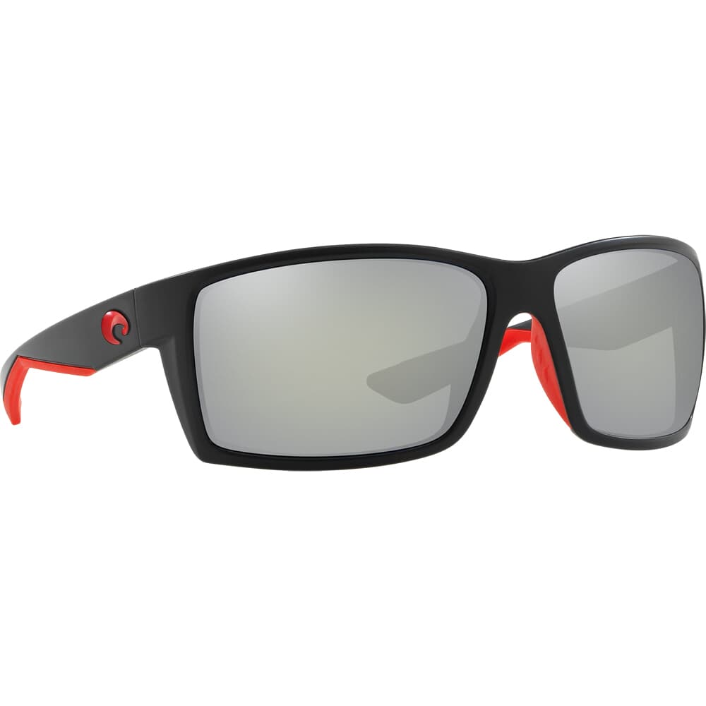 Costa Reefton Race Black Frame Sunglasses w/ Gray Silver Mirror 580P Lenses RFT-197-OSGP