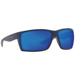 Costa Reefton Matte Blue Frame Sunglasses w/ Blue Mirror 580P Lenses RFT-75-OBMP