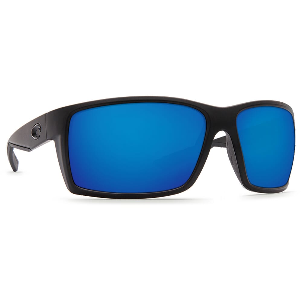 Costa Reefton Blackout Frame Sunglasses w/Blue Mirror 580G Lenses - New Without Tags 06S9007-90071764