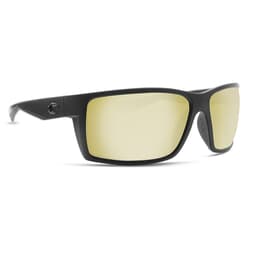 Costa Reefton Blackout Frame Sunglasses w/ Sunrise Silver Mirror 580G Lenses RFT-01-OSSGLP