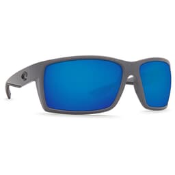 Costa Reefton Matte Gray Frame Sunglasses w/Blue Mirror 580G Lenses - New Without Tags 06S9007-90073364
