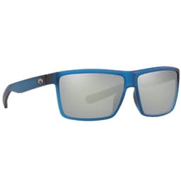 Costa Rinconcito Matte Atlantic Blue Frame Sunglasses w/ Gray Silver Mirror 580P Lenses RIC-177-OSGP