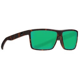 Costa Rinconcito Matte Tortoise Frame Sunglasses w/ Green Mirror 580G Lenses RIC-191-OGMGLP