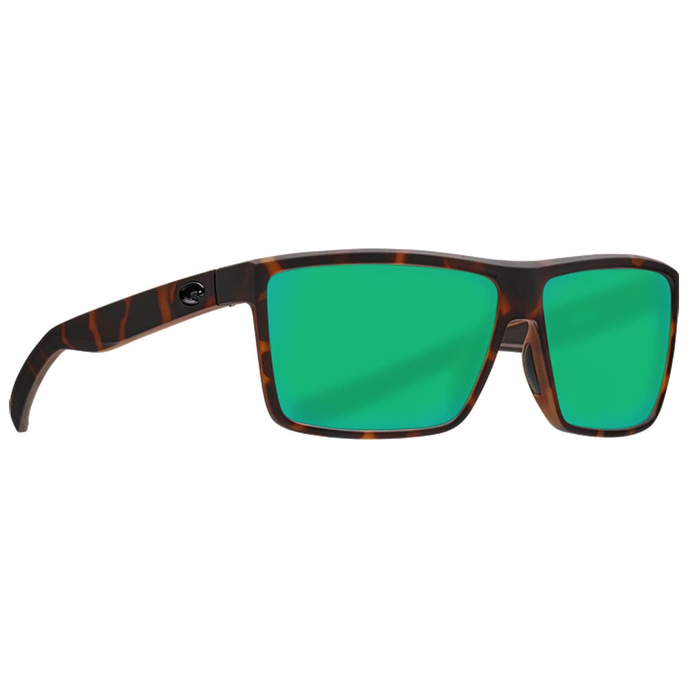 Costa Rinconcito Matte Tortoise Frame Sunglasses w/ Green Mirror 580G Lenses RIC-191-OGMGLP