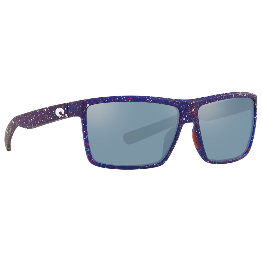 Costa Rinconcito Matte Blue Firework Frame Sunglasses w/ Gray Silver Mirror 580P Lenses RIC-404-OSGP