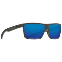 Costa Rinconcito Matte Gray Frame Sunglasses w/ Blue Mirror 580G Lenses RIC-98-OBMGLP