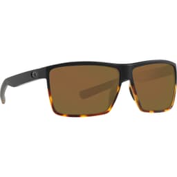 Costa Rincon Matte Black/Shiny Tortoise Frame Sunglasses w/ Copper 580P Lenses RIN-181-OCP