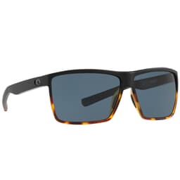 Costa Rincon Matte Black/Shiny Tortoise Frame Sunglasses w/ Gray 580P Lenses RIN-181-OGP