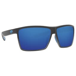 Costa Rincon Matte Smoke Crystal Fade Frame Sunglasses w/ Blue Mirror 580G Lenses RIN-179-OBMGLP