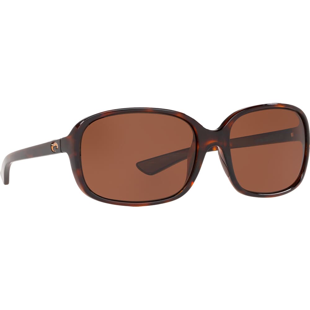 Costa Riverton Shiny Tortoise Frame Sunglasses w/ Copper 580P Lenses RVT-10-OCP