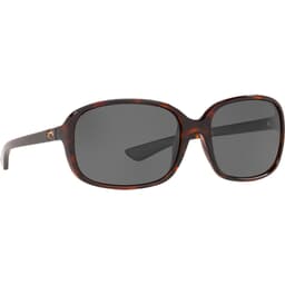 Costa Riverton Shiny Tortoise Frame Sunglasses w/ Gray 580P Lenses RVT-10-OGP