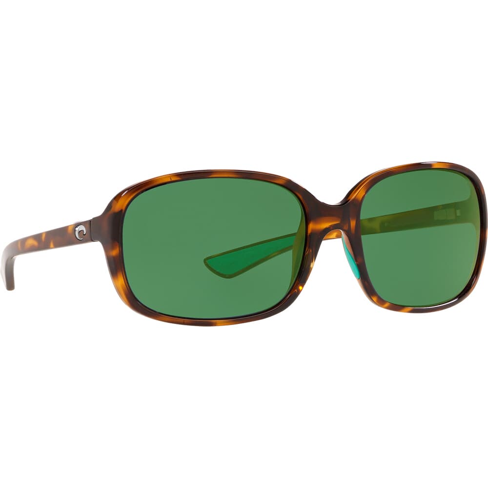 Costa Riverton Sand Tortoise Frame Sunglasses w/ Green Mirror 580G Lenses RVT-202-OGMGLP