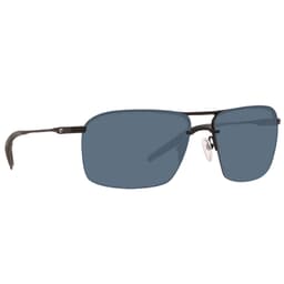 Costa Skimmer Matte Black + Black Sunglasses w/ Gray 580P Lenses SKM-11-OGP