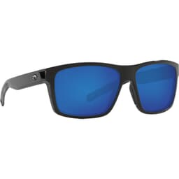 Costa Slack Tide Shiny Black Frame Sunglasses w/ Blue Mirror 580P Lenses SLT-11-OBMP