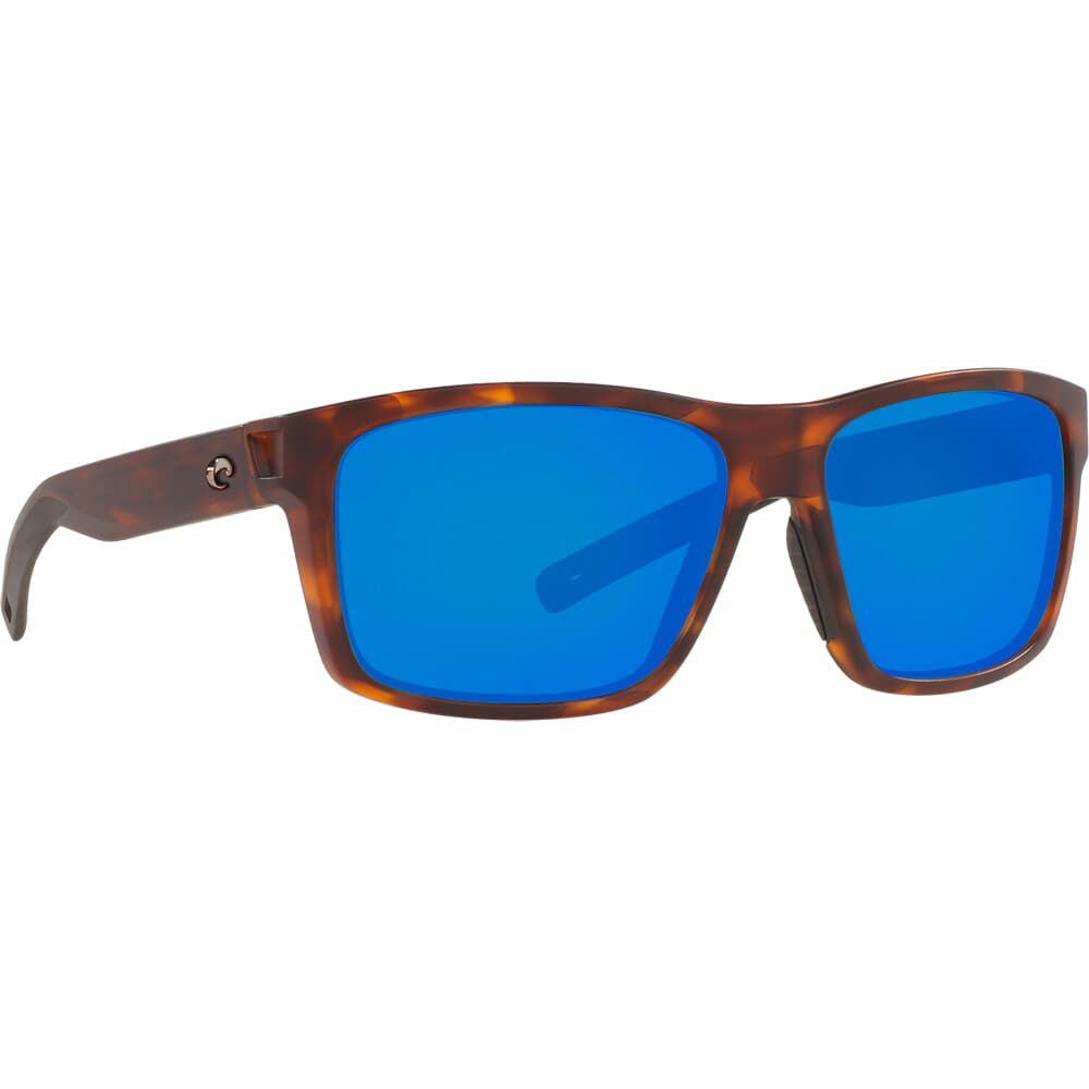 Costa Slack Tide Matte Tortoise Frame Sunglasses w/ Blue Mirror 580G Lenses SLT-191-OBMGLP