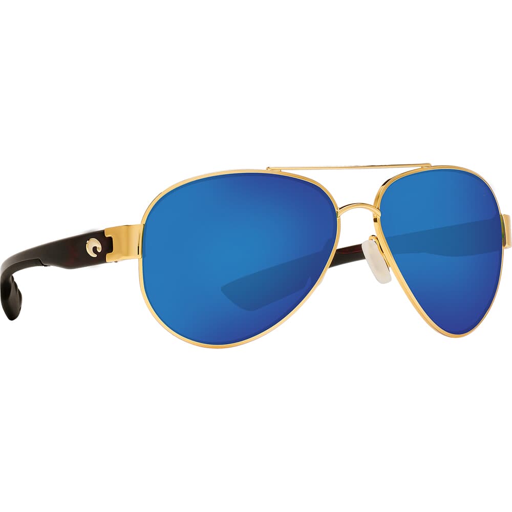 Costa South Point Gold Frame Sunglasses w/ Blue Mirror 580G Lenses SO-26-OBMGLP