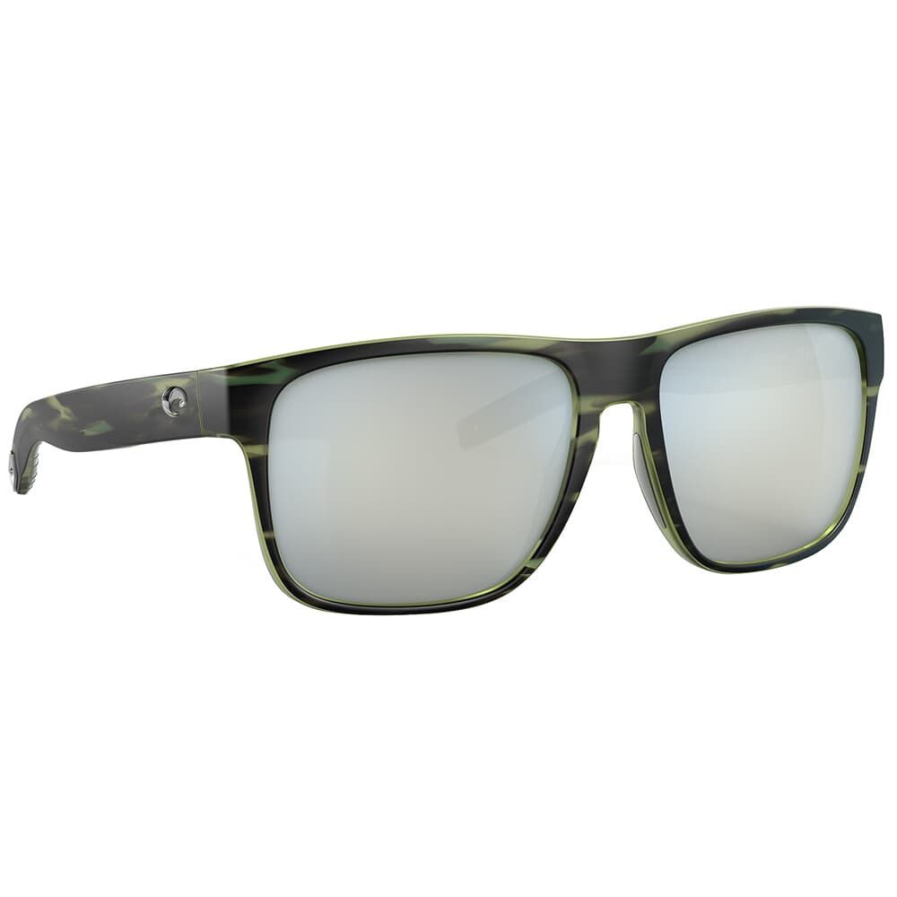 Costa Spearo XL Matte Reef Sunglasses w/ Gray Silver Mirror 580P Lenses 06S9013-90131259