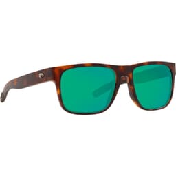 Costa Spearo Matte Tortoise Frame Sunglasses w/ Green Mirror 580G Lenses SPO-191-OGMGLP