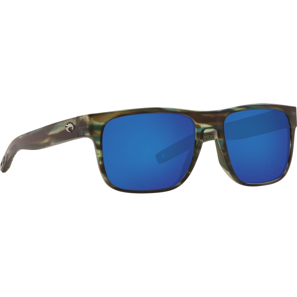 New Costa del Mar SPEARO SPO 253 Sunglasses Matte Reef w/ Green 580p Polarized 
