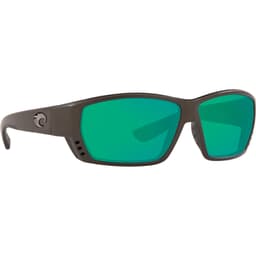 Costa Tuna Alley Steel Gray Metallic Frame Sunglasses w/ Green Mirror 580P Lenses TA-188-OGMP