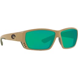 Costa Tuna Alley Sand Frame Sunglasses w/ Green Mirror 580G Lenses TA-248-OGMGLP